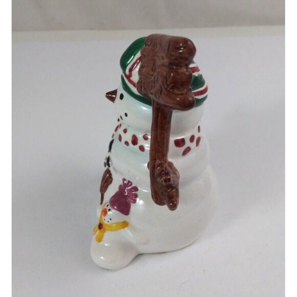 Vintage Winter By Leslie Beck JC Penny Christmas Snowmen Salt & Pepper Shakers - Picture 5 of 13